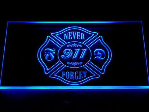 Fire Department Never Forget 911 LED Neon Sign